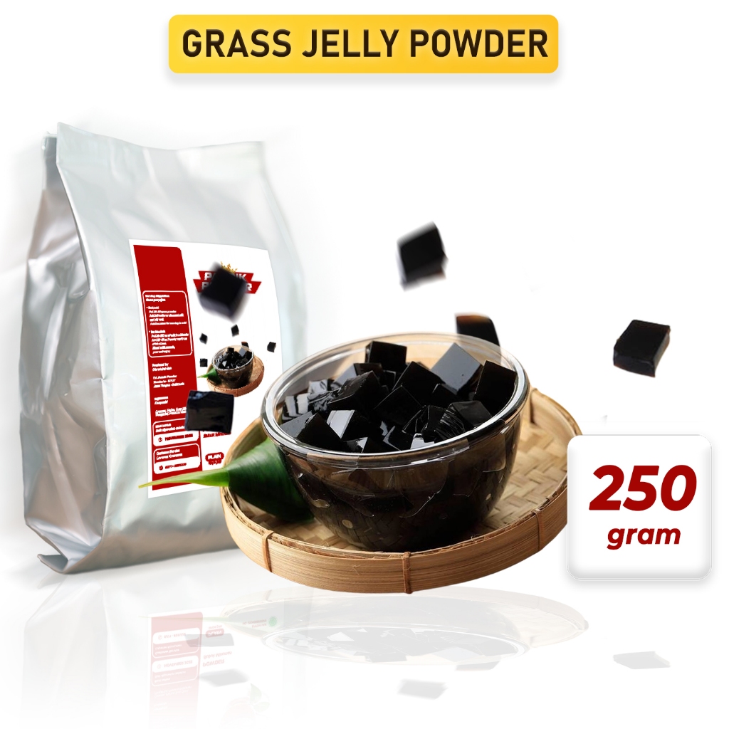 

Grass Jelly Powder 250 Gram, Bubuk Cincau Hitam