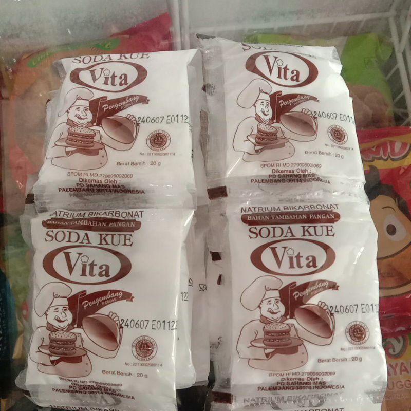 

Vita Soda kue 20gr or Vita Ragi 11 gr