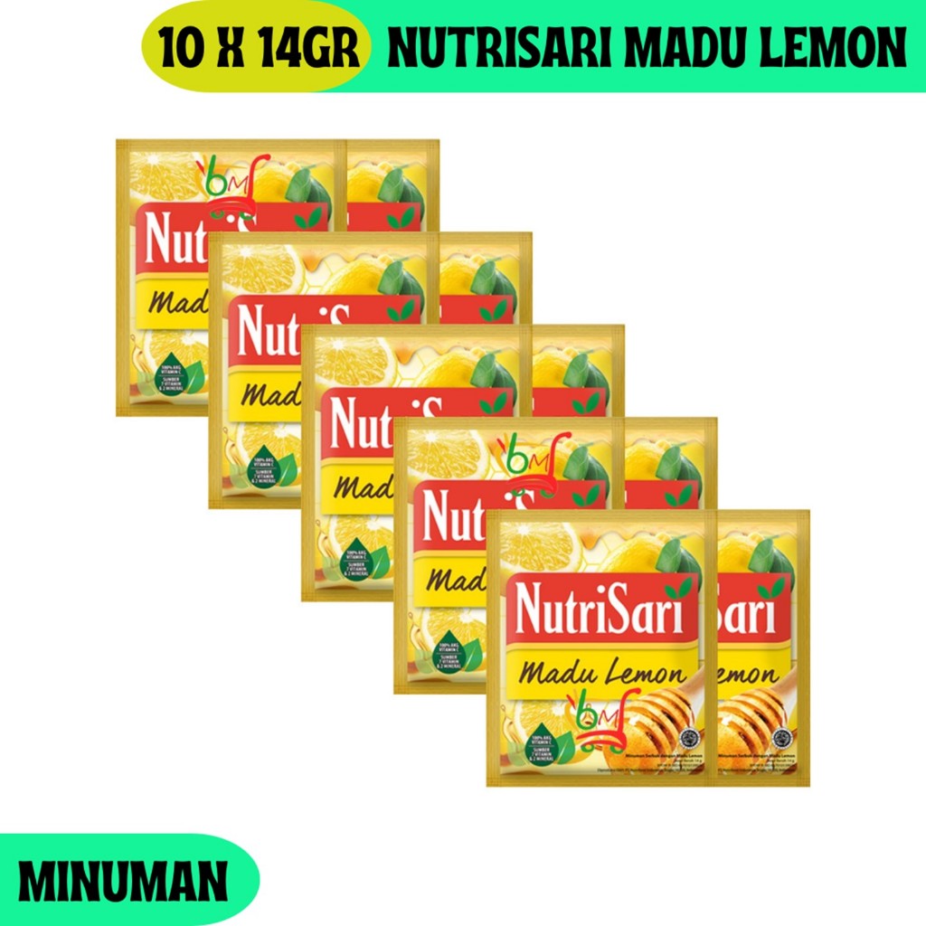 

NutriSari Rasa Madu Lemon Minuman Serbuk Instan Rasa Madu Lemon