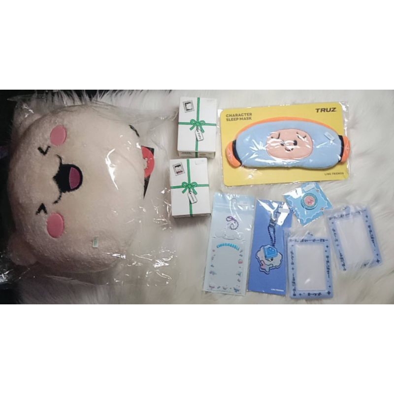 Truz Official Line Friends Ruru Face Cushion Photocard Holder Cahol Hello Tour JP Som Keyring Mini M