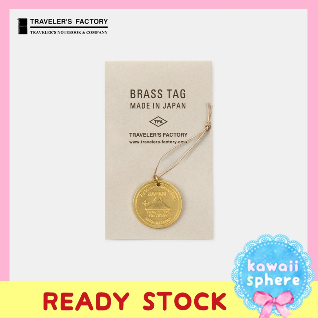 

Travelers Notebook Narita Airport Limited | Brass Tag | Ready Stock | Charm Traveler's Factory