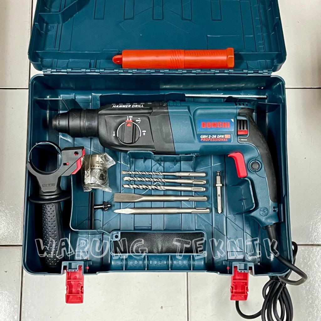 BONCHI GBH 2-26 DFR ROTARY HAMMER DRILL - MESIN BOR SDS+ 26 MM BISA 3 FUNGSI