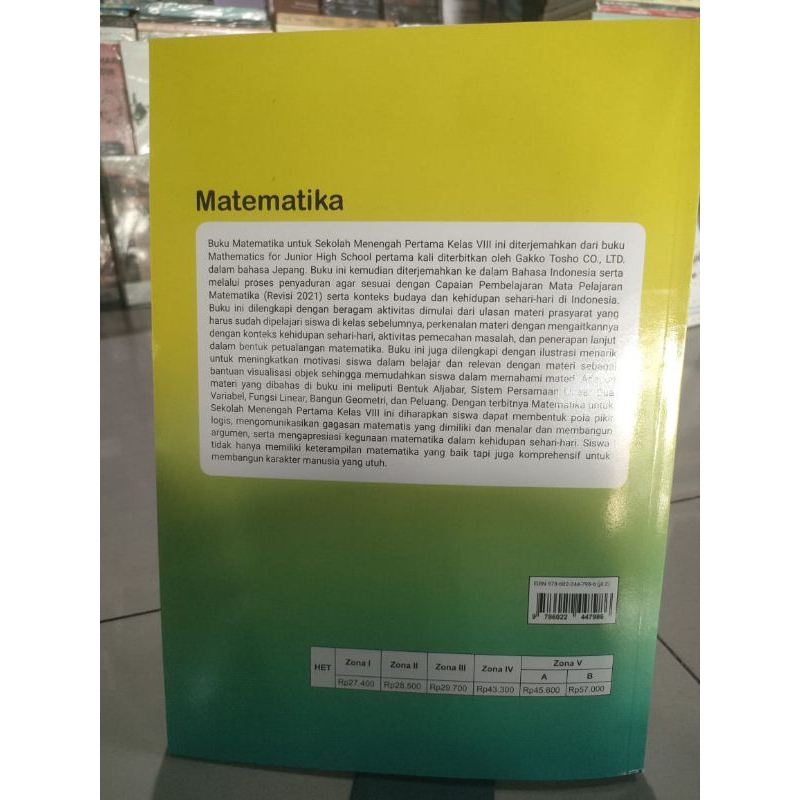 buku Matematika SMP kelas 8