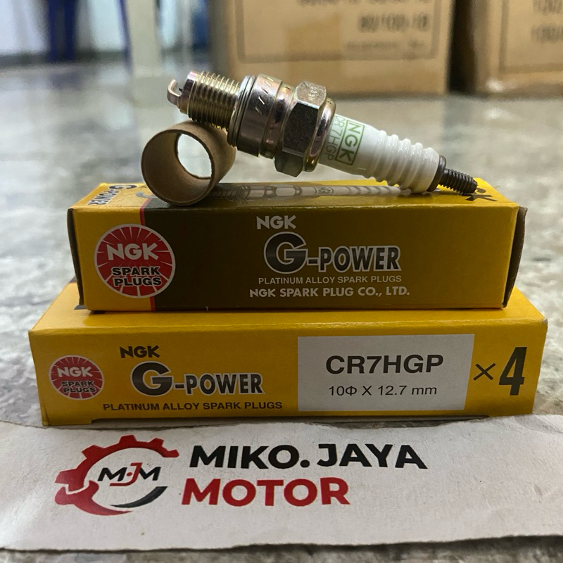 BUSI RACING NGK G-POWER CR7HGP MIO SPORTY JUPITER Z MIO J VEGA R NEW GRAND SUPRA X ORIGINAL
