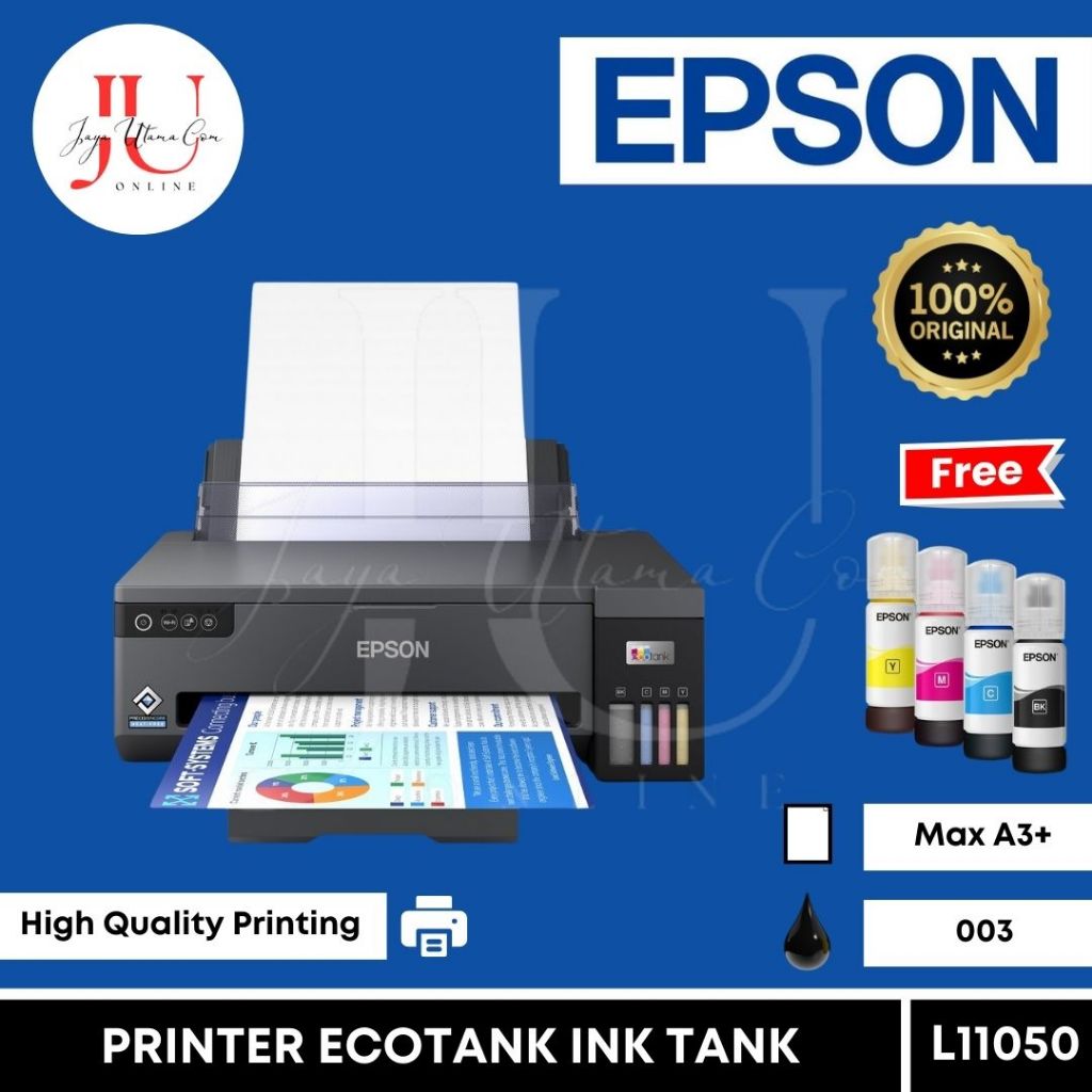 Printer Epson L11050 Pengganti L1300 / Epson EcoTank L11050 Ink Tank Printer