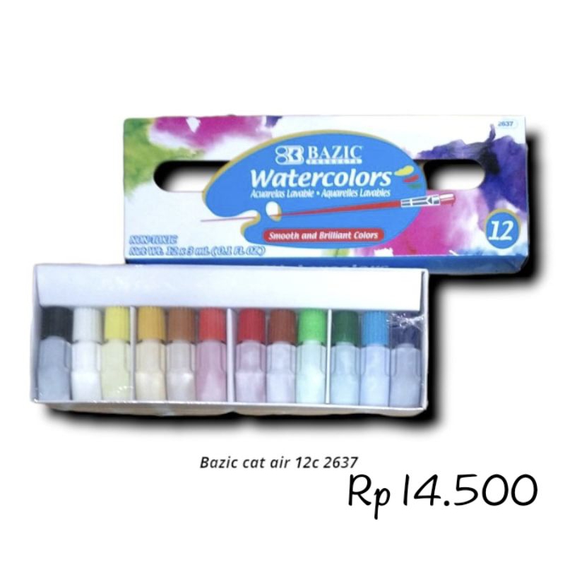 

CAT AIR 12 WARNA KEKINIAN, WATER COLOR