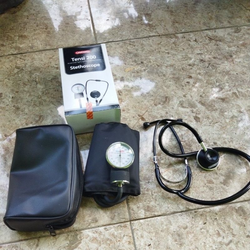 LAGI DISKON Paket Tensi Dan Stetoskop Onemed Original Ekonomis **