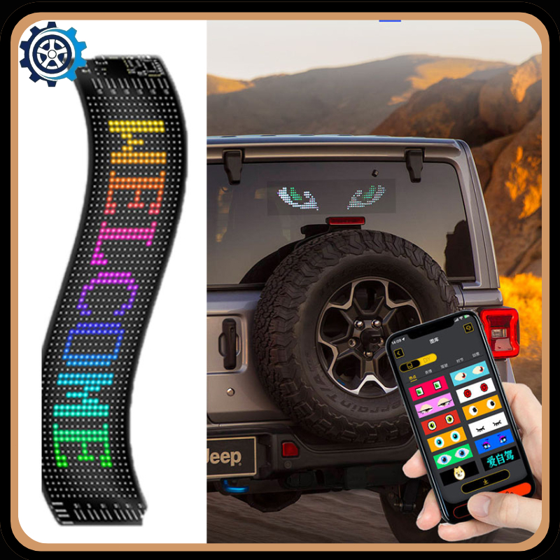 Screen Display Flexible Lampu running Screen Display Flexible Lampu running LED strip mobil Moving M