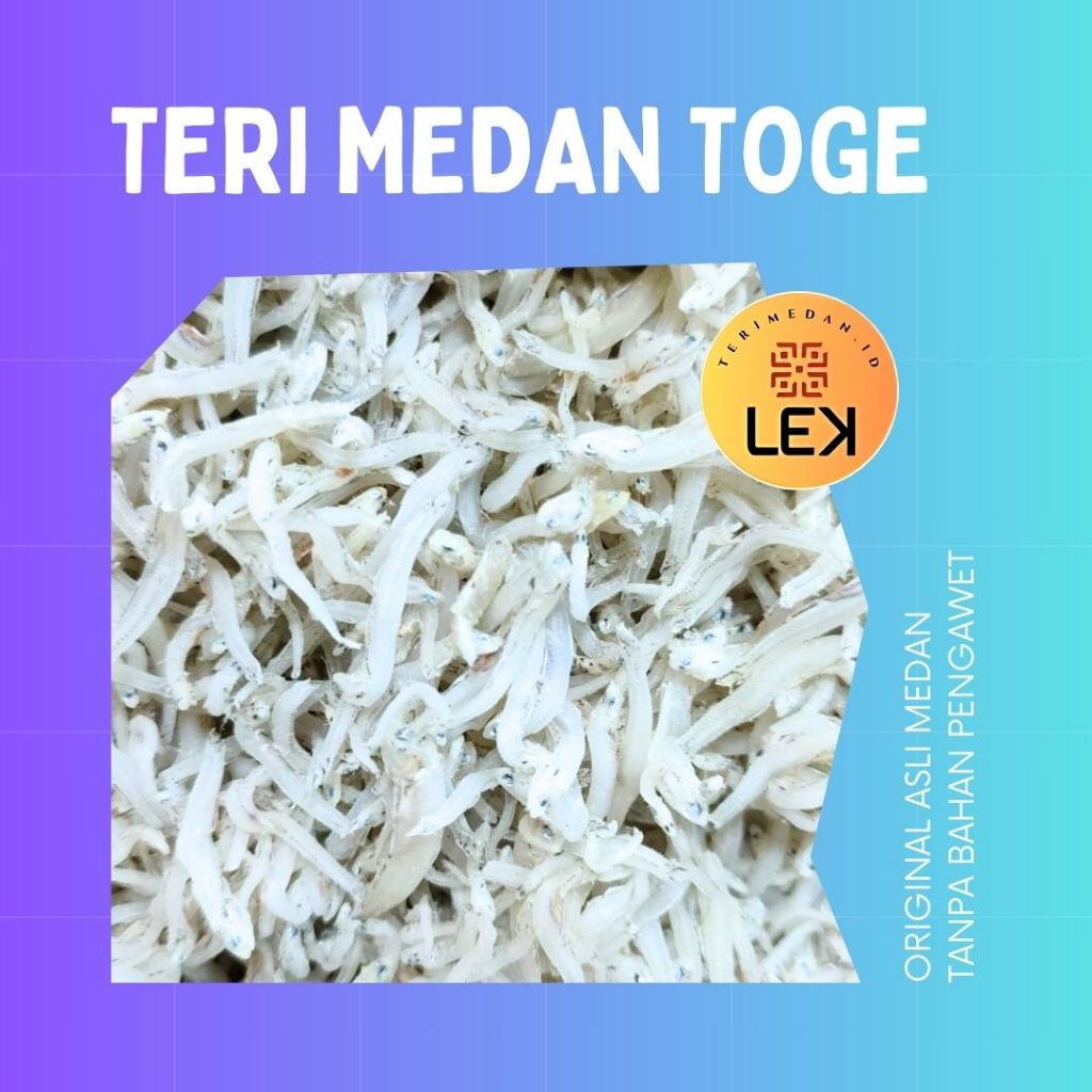 

Teri medan berat 250gr / 500gr / 1kg teri nasi super / toge / tauge premium dari lek teri