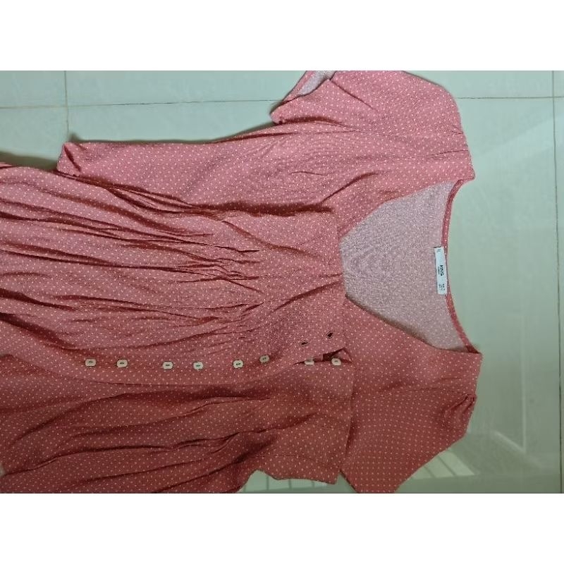 Mango Set Preloved pink dress and top atasan dan rok Original size s