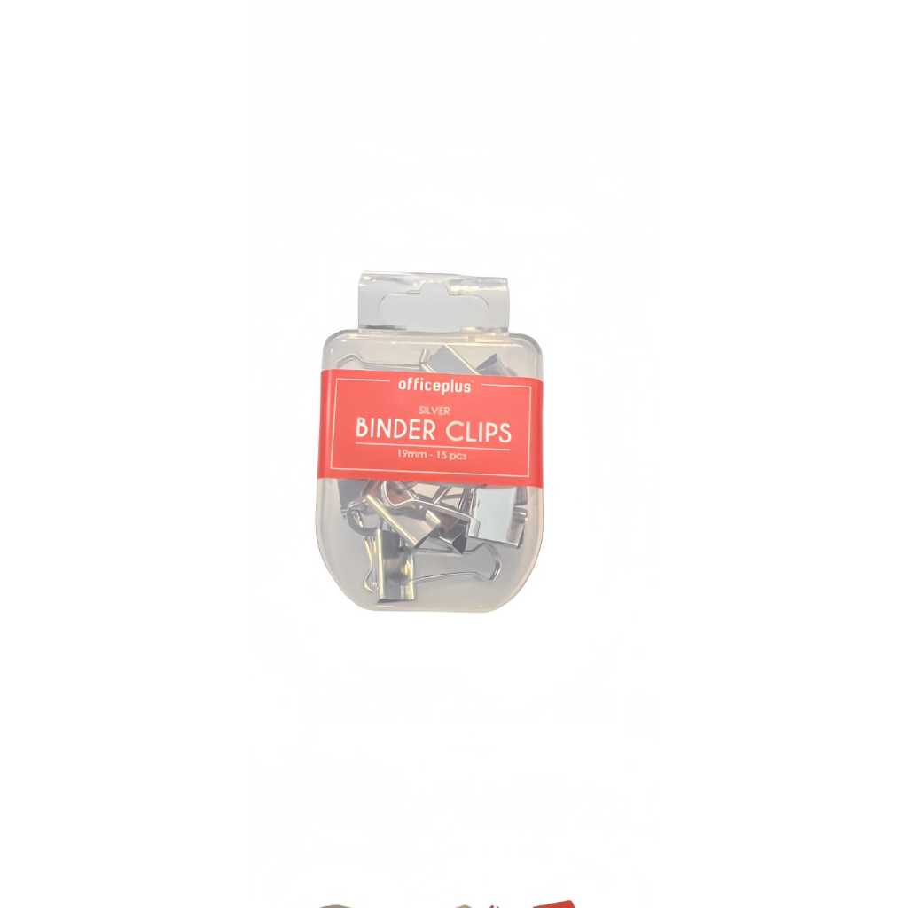 

OFFICE PLUS SILVER BINDER CLIPS 19 MM - 15 PCS - GRAMEDIA BSD CITY