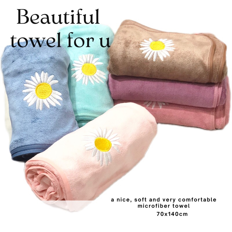 Handuk Mandi Besar Microfiber 70x140