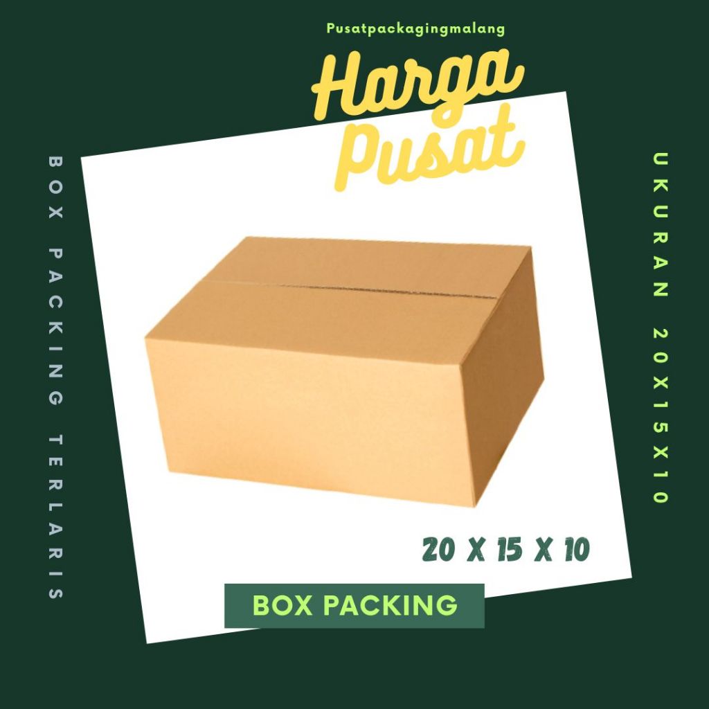 

Karton 20x15x10 Kardus A1 Packing Dus Kotak Kemasan Box Aksesoris Souvenir Sparepart Obat Madu