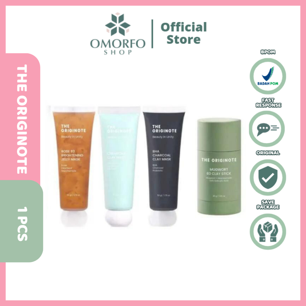 ❤️Omorfo❤️ THE ORIGINOTE Masker Series | Mugwort B3 Clay stick |  Rose B3 Brightening - Mugwort B3 C