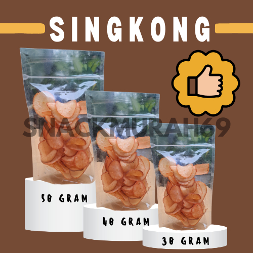 

[KEMASAN EKONOMIS] Keripik Singkong Pedas Balado 50 gram Termurah Terenak