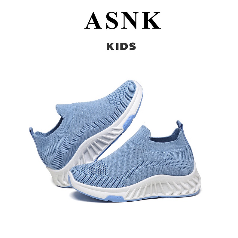 KODE E45P GROSIRCOD SEVENDAY SEPATU RAJUT SNEAKERS ANAKANAK UNTUK USIA 29 TAHUN  BOY  GIRL BIRU WM23