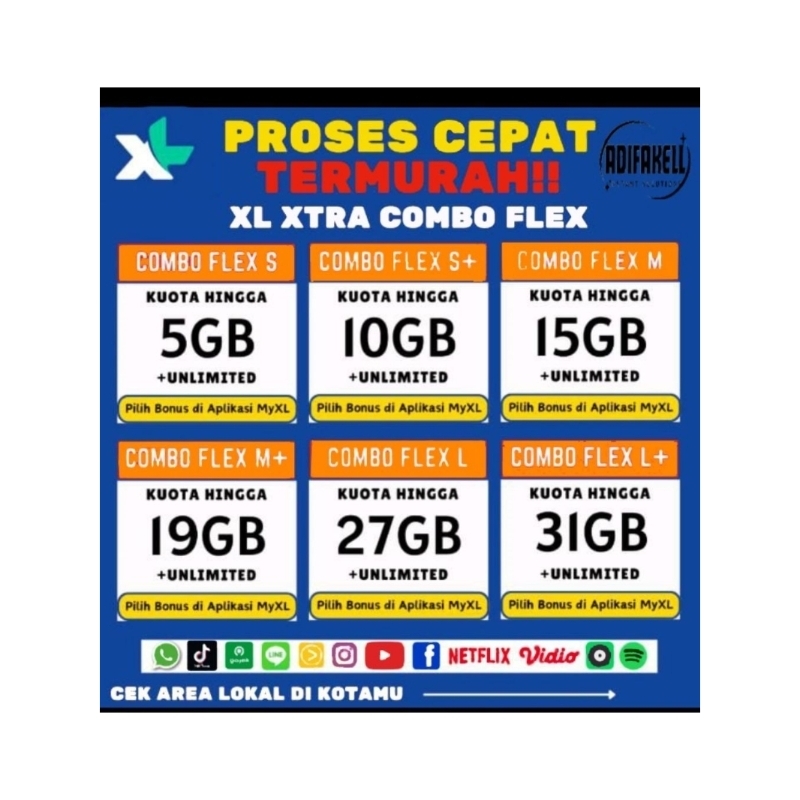 Inject /Isi Ulang Kuota XL Combo Flex