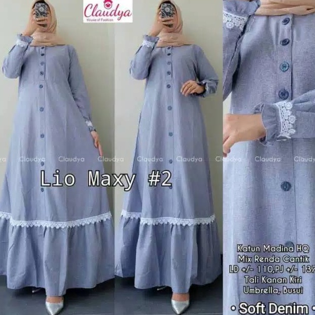 KODE V5L Lio Maxi DressPakaian Wanita Dress