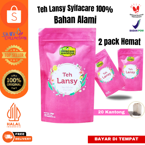 

BPOM 2 Pack Teh Lansy Syifacare Melancarkan Asi Booster