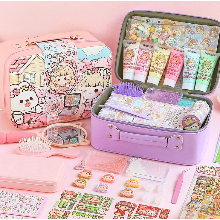 

DIY Set Box Glue Stiker Gift Bag Box Handmade Cartoon Lucu TLD155