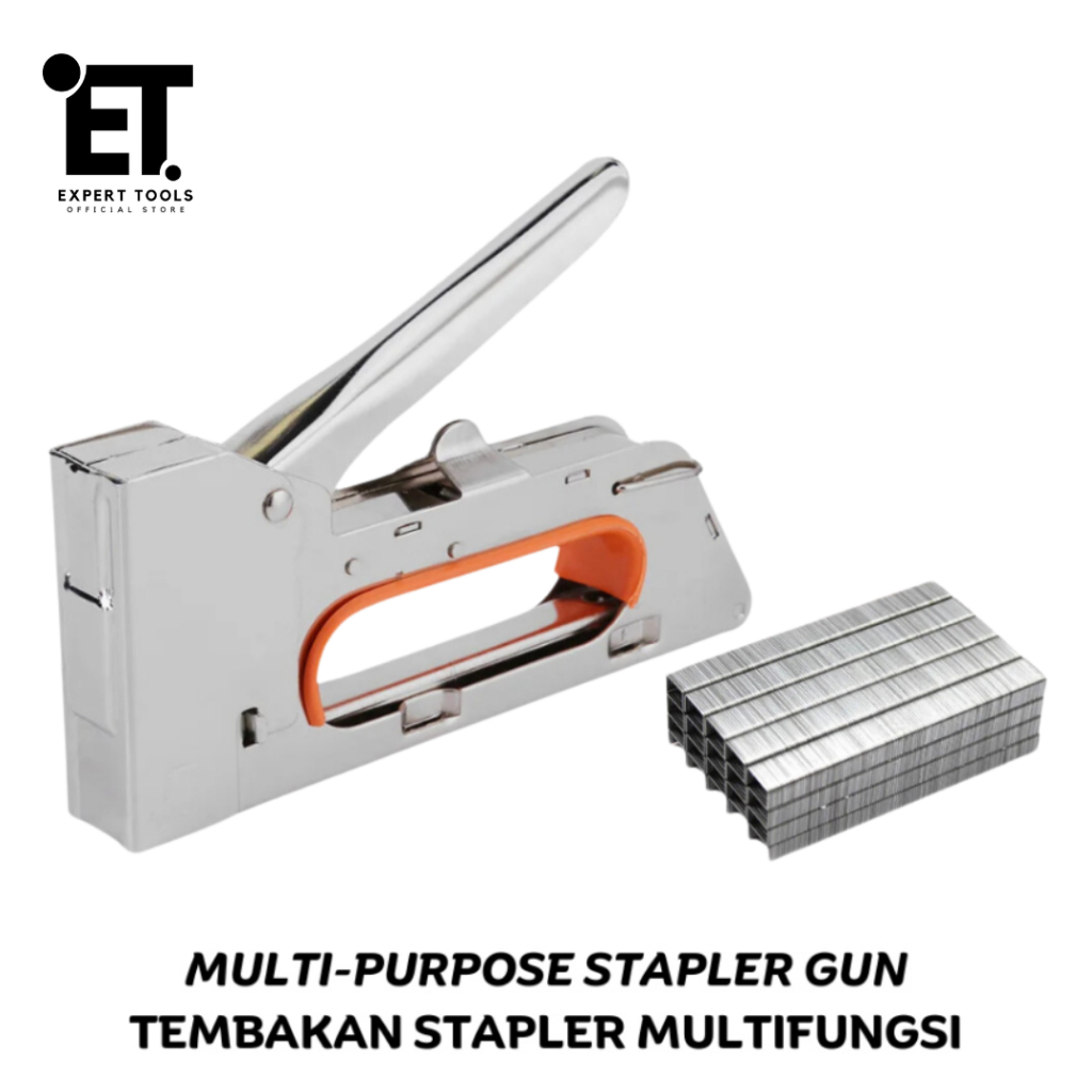 

Staples Tembak Gun Tacker RAPESCO / Tembakan Stapler Taker Jok Motor Multifungsi / Staples Heavy Duty