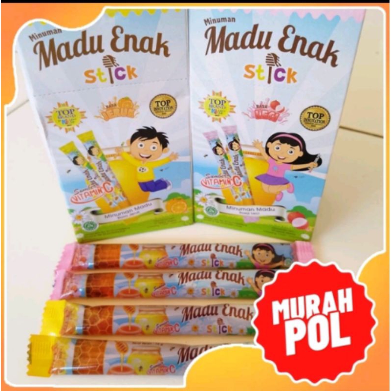 

Madu Enak Madu Anak Anak Stick 1 Pcs Rasa Leci | Anggur | Original | Jeruk