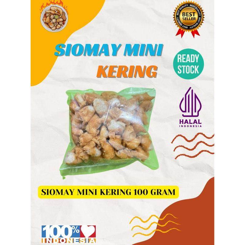 

Cemilan Makanan Pelengkap Seblak dan Baso Aci Snack Crispy Siomay Mini Kering 100 Gram Best Seller