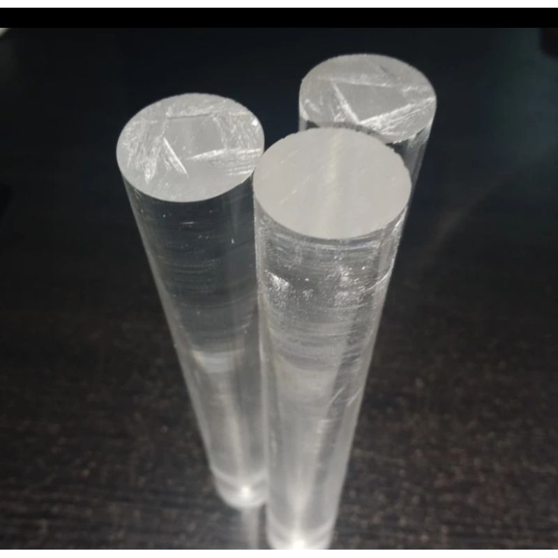 

Pipa solid padat Acrylic batangan / rod diameter 15mm panjang 20cm