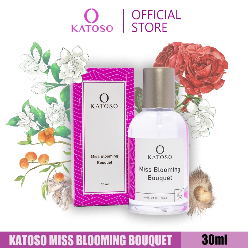 KATOSO PARFUME SERIES | Miss Blooming Bouquet Parfum Wanita Long Lasting - Floral Fruity Aroma