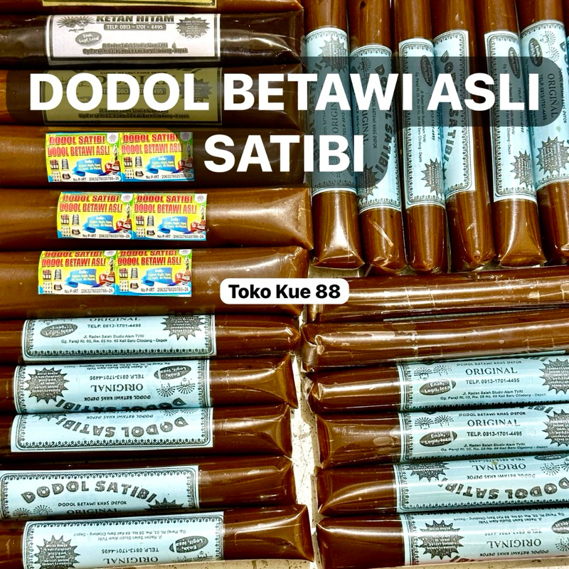 

Dodol Betawi Asli Satibi 100gram dan 200gram