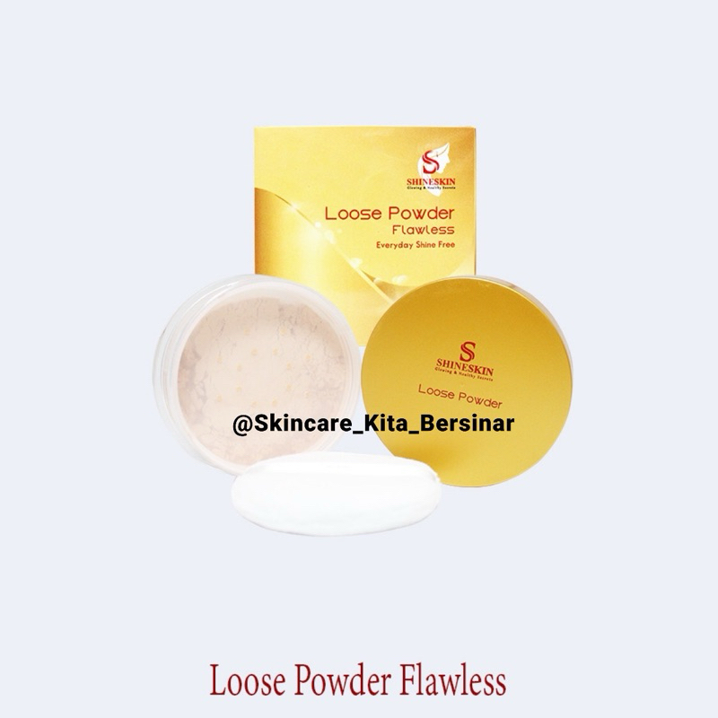 Shineskin Loose Powder Flawless / bedak tabur shineskin