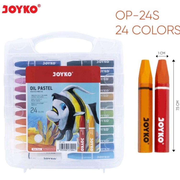

Crayon Krayon Minyak Joyko Oil Pastel 24S k J1E6