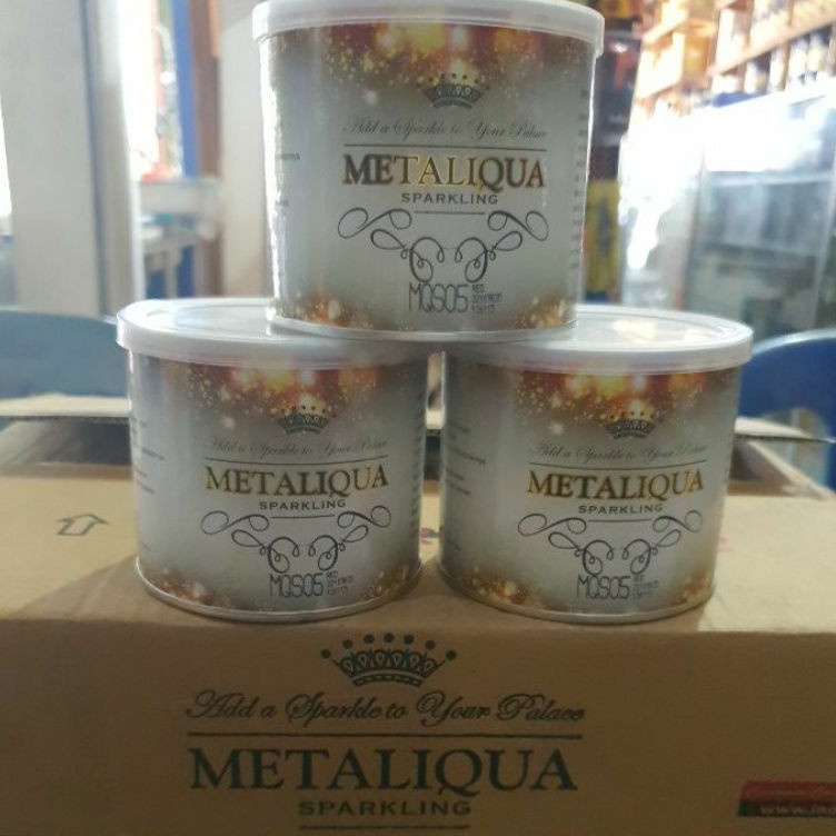 

CAT GLITER METALIK METALIQUA PERNIK GLITTER SPARKLING KAYU BESI LIS TEMBOK ORNAMEN DEKORATIF GABUS c TX4