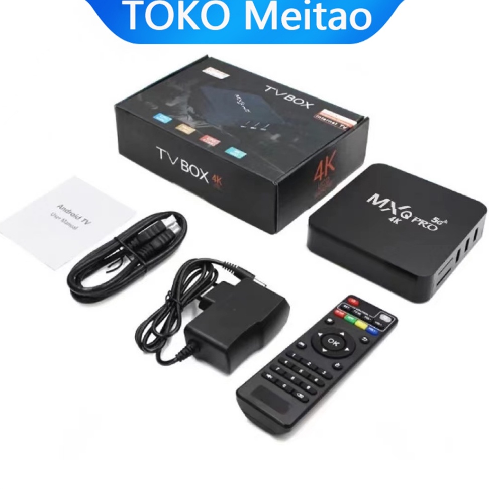 16GB256GB Android TV Box Mxq Pro 4k 5g Android TV Box TV Tabung Stb Android TV Full Root Unlock k Y2