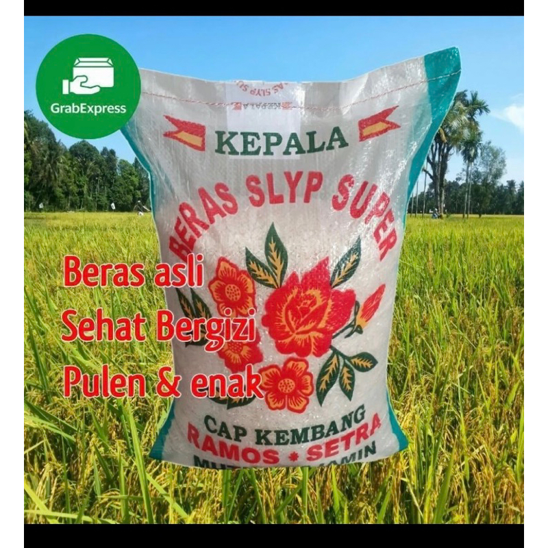 

BERAS SLYP SUPER CAP RAMOS BUNGA 10KG PULEN