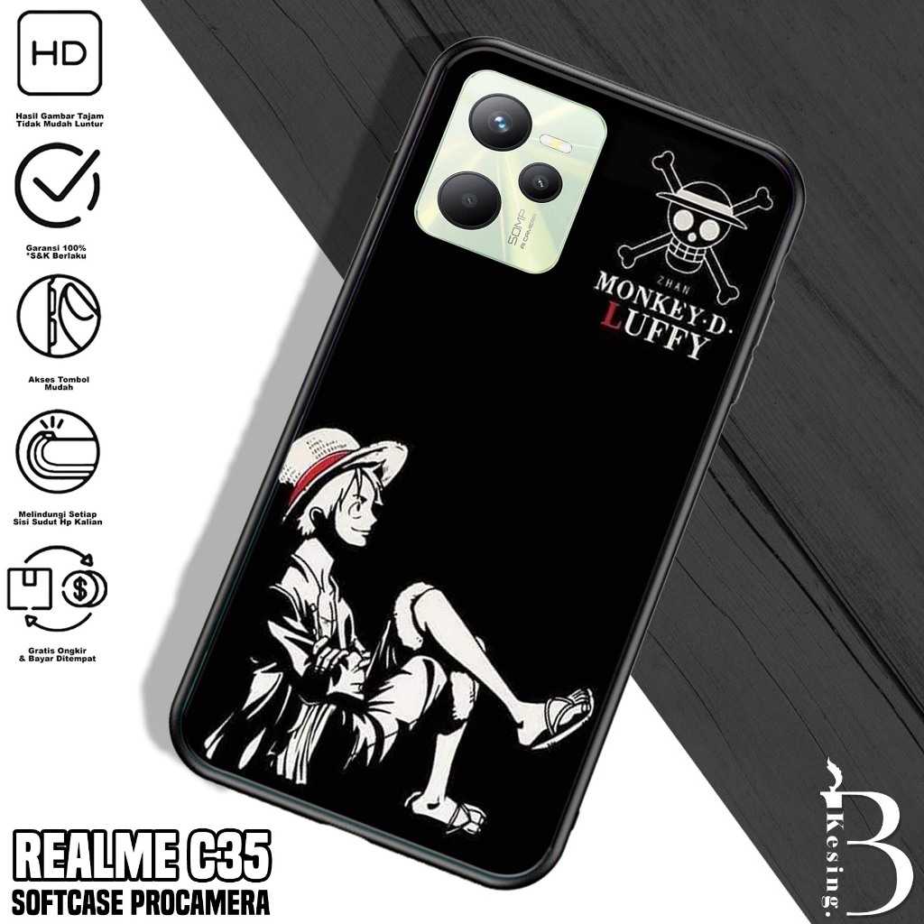 Case Realme C35 - Casing Realme C35 Motif OP - Silikon Hp Realme C35 - Kesing Hp Realme C35 - Softca