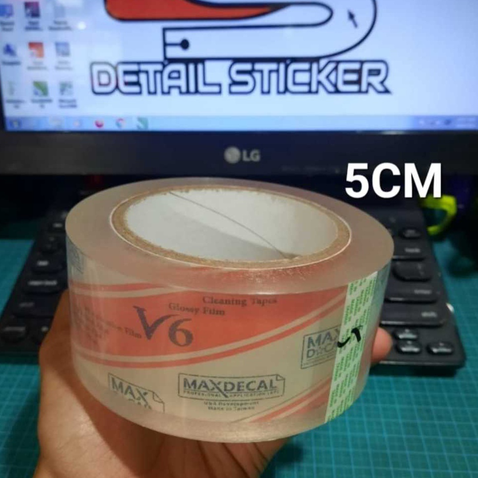 

5CM Masking Tape MAXDECAL Transfer Tape Laminasi Cutting Sticker Maxdecal 5CM y H6T7