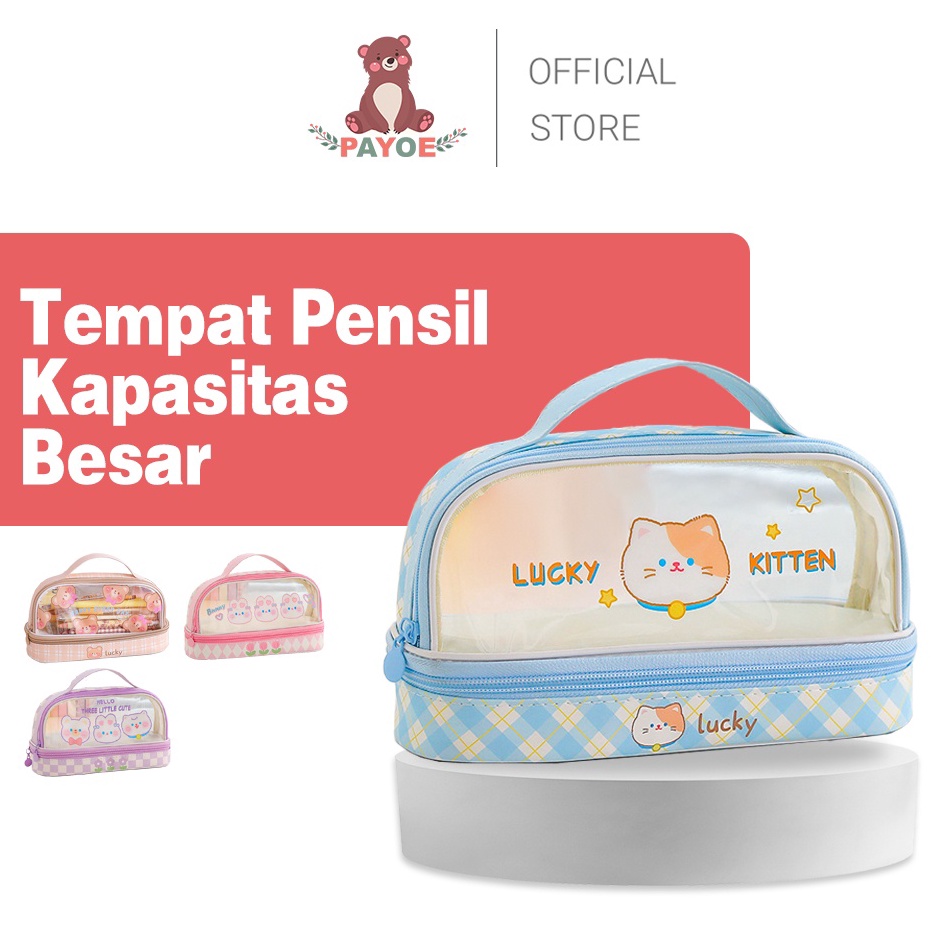

PAYOE Kotak Tempat Pensil Kartun Transparan Anak o T6W9