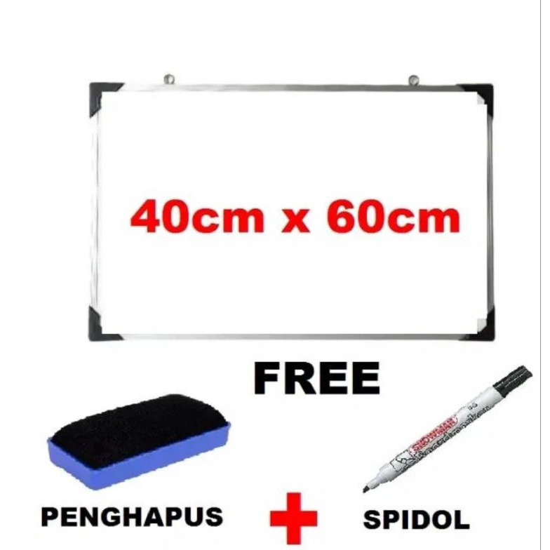 

PAPAN TULIS WHITEBOARD 46 BONUS SEPIDOL PENGHAPUS h F3D6