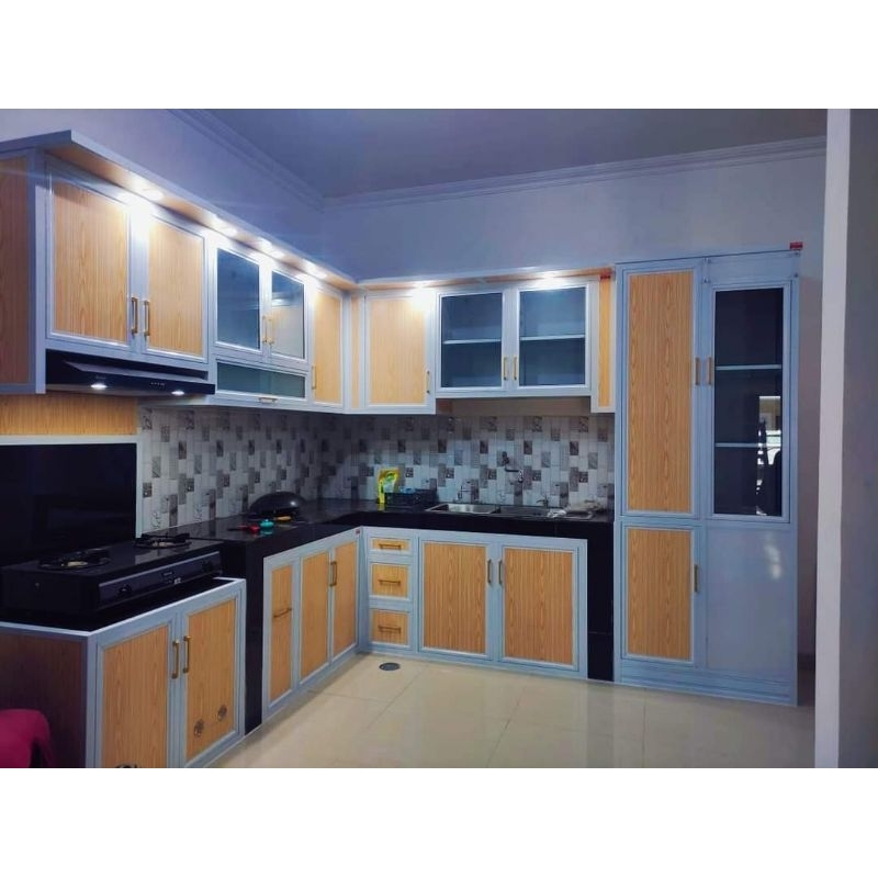 KITCHEN SET ALUMUNIUM/LEMARI DAPUR ALUMUNIUM/ANTI RAYAP/ANTI LEMBAB