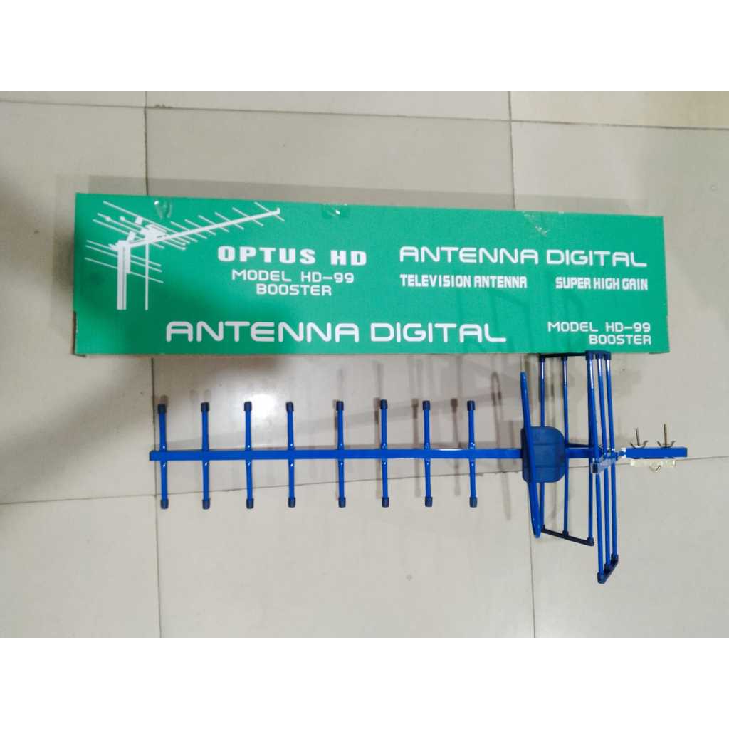 antena uhf antena tv digital outdoor plus kabel 15meter optus hd 99 booster antena digital antena lu