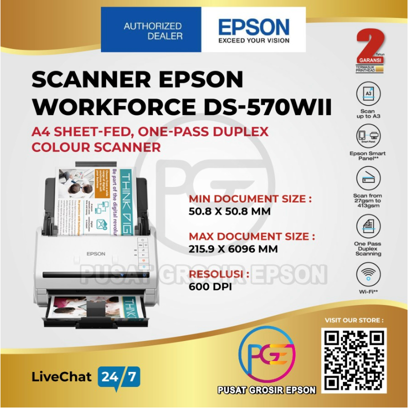 SCANNER EPSON WORKFORCE DS-570W