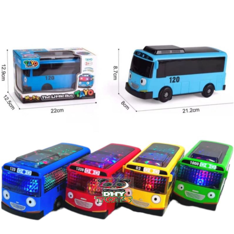 Mainan Bus Tayo Jalan Lampu Musik Little Bus Tayo Bump N Go Mainan Bis Tayo