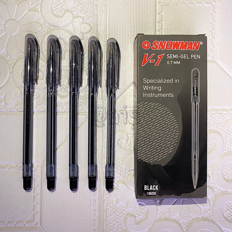 

PULPEN SNOWMAN V-1 SEMI GEL PEN 0.7 MM / SNOWMAN V1 / BALLPOINT / BOLPEN