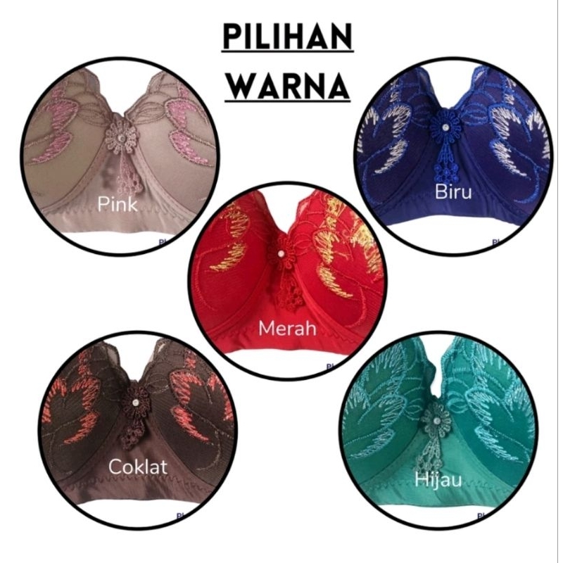 Bh Wanita Motif Bordir Kait 3, Pokabee 805, Bh Pokabee Nyaman Dipakai