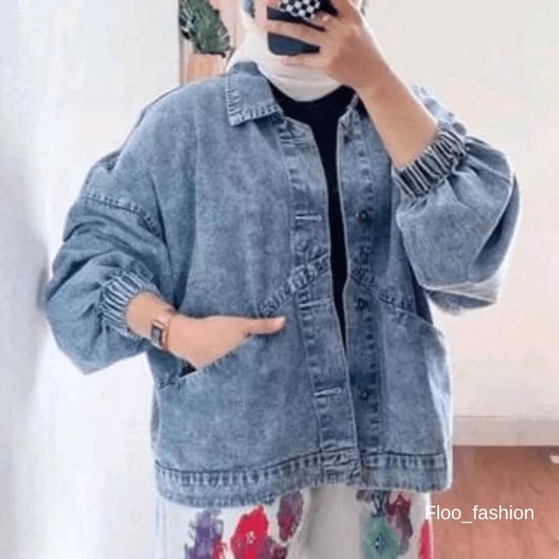 Jaket Jeans Vintage Premium // VINTAGE JAKET JEANS OVERSIZE // JAKET JEANS OVERSIZE WANITA // JACKET