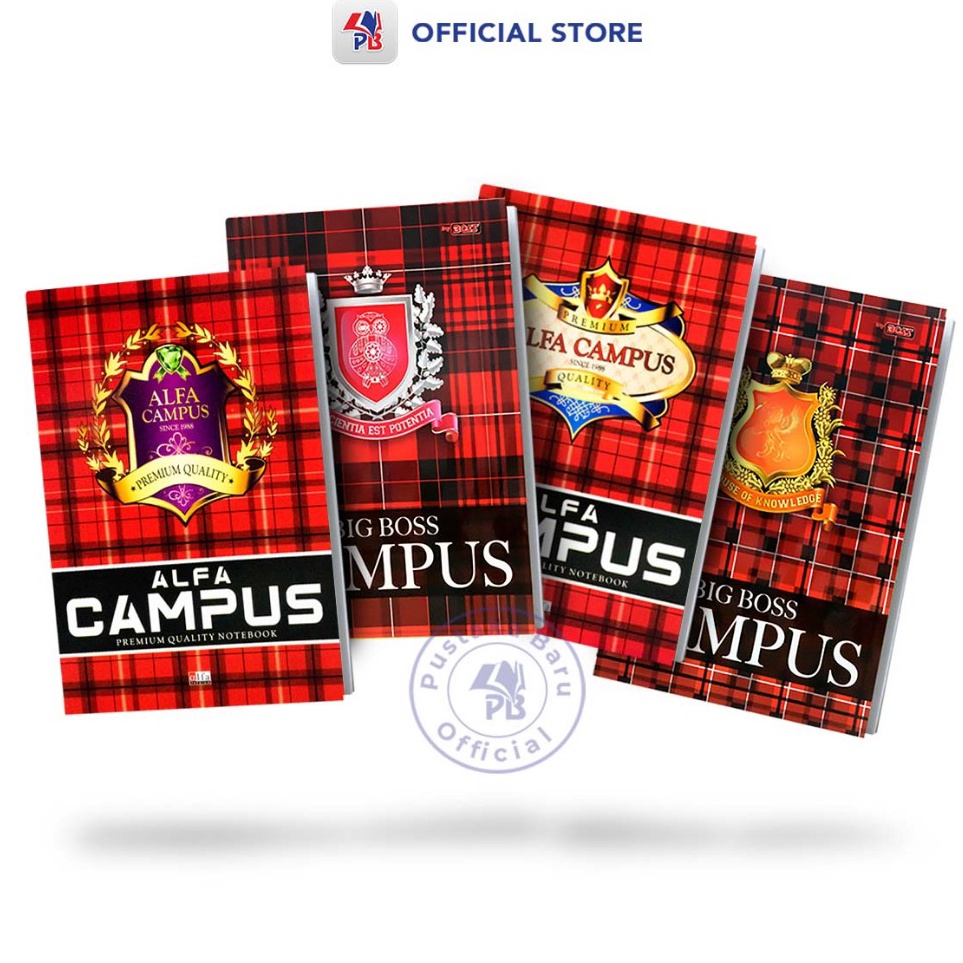 

Buku Tulis Big Boss Alfa CAMPUS 36 lembar 1 Pack Isi 1 Kertas Bagus Tebal Ukuran 18x25cm Cover Variasi Random t W6C6