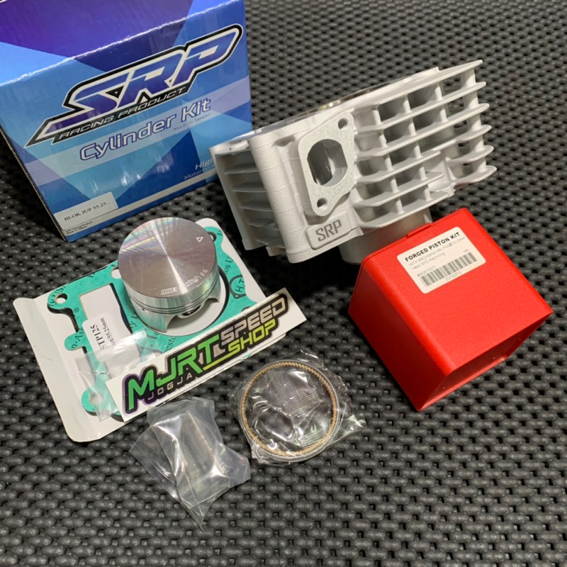 BLOK SRP CERAMIC DAN PISTON FORGED UMA RACING 55.25MM FOR JUPITER Z