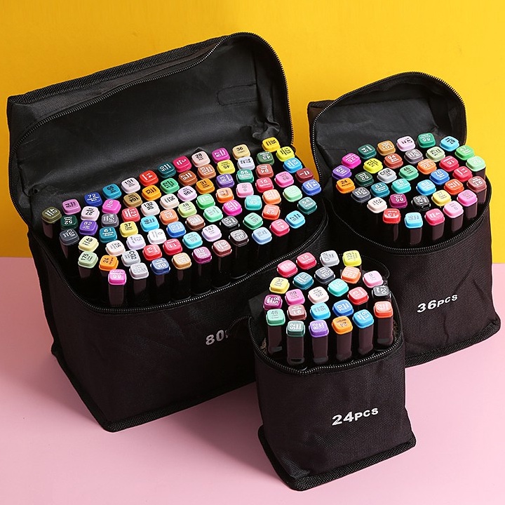 

24PCS SPIDOL TOUCH ART MAKER GRAPHIC ART MAKER PEN COLOR SPIDOL WARNA 24 SET w A3J2