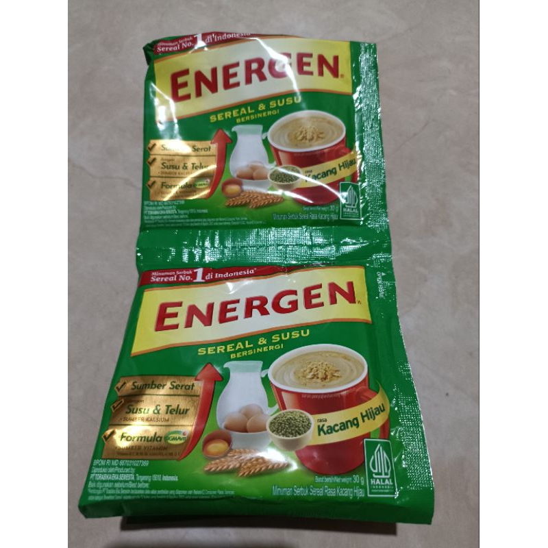 

ENERGEN KACANG HIJAU 30G ISI 10 SACHET